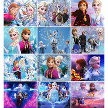 DIY 5D Diamond Painting Disney Frozen Embroidery Cross Stitch Art Decor Kit Gift - £7.43 GBP