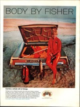 1968 Body by Fisher Car Trunk Vintage PRINT AD GM Pontiac Red Diving Sui... - $24.11