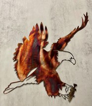 Trout Catching Eagle  Metal Wall Art piece from HGMW small version - $47.49