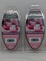 2 x Yankee Candle Fragranced Wax Cube Melts - SWEET PLUM SAKE - New - £9.55 GBP