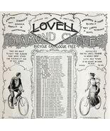 Lovell Arms Diamond Bicycles 1894 Advertisement Victorian XL Bikes DWII9 - €51,47 EUR