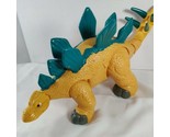 Fisher-Price 2011 Mattel 15&quot; Yellow Stegosaurus Dinosaur-Poseable Feet H... - $16.03