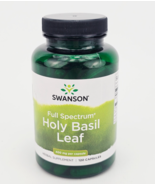 Swanson Full Spectrum Holy Basil Leaf 120 Capsules 400mg bb7/27 - $12.95