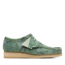 Clarks Originals Wallabee Low Top Men&#39;s Green Camouflage Suede 26164634 - £127.20 GBP