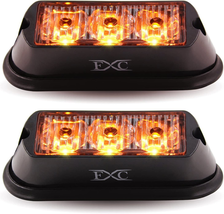 2PCS Amber Waterproof 3-LED Strobe Emergency Beacon Flash Lights - $424.67 MXN