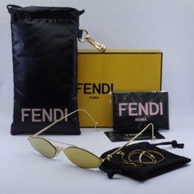 FENDI FE40114U-Y 30G Gold with Golden Chain/Brown with Gold Mirror 57-14-155 ... - $282.54