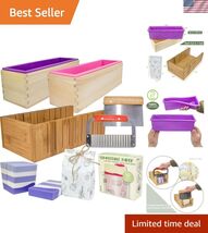 Soap Mold Making Kit with Wooden Cutter Soap Molds Silicone 46oz Purple ... - $118.78