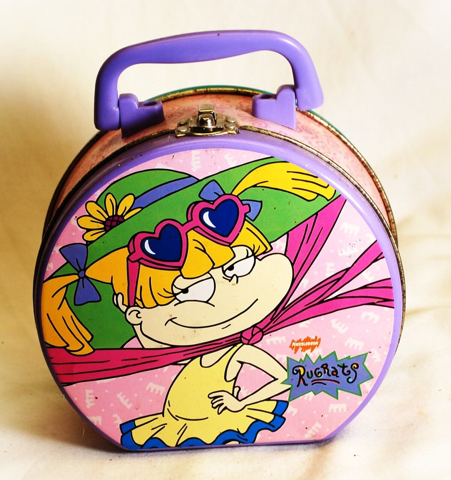 Nickelodeon Rugrats Pink Metal Lunchbox and 50 similar items