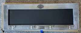 Portland Paradise Harley Davidson Grey Wood Chalkboard Key Holder 27.5” ... - $27.70