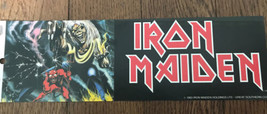 Iron Maiden Bumper Sticker NEW Original 1982 11&quot;x31/2&quot; - £7.03 GBP