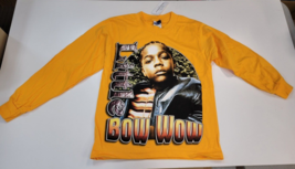 VTG 2000s Yellow Lil Bow Wow Doggy Bag Kids Youth Medium Double Side Rap... - $25.02