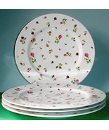 Royal Albert Country Rose Buds Dinner Plate 4 Piece Set 10.75" New in Box - $108.80