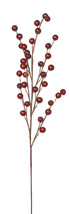 Christmas Decoration  Berry pick - Burgundy Glitter Red , 35 berries in ... - $15.00