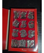 Vintage Bon Ton 12 Days Of Christmas Pewter Ornaments Madison &amp; Max  - $535.85 MXN