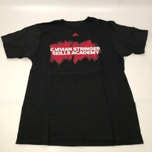 Adidas C Vivian Skills Academy Adult T Shirt L Large Rutgers Black Go To Tee - $18.98