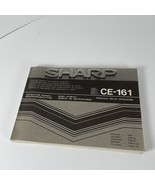 Sharp CE-161 Instruction Manual No Cartridge For Vintage Calculators - $14.54