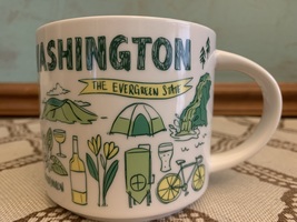 STARBUCKS Been There Series Collection WASHINGTON The Evergreen State wi... - $27.99