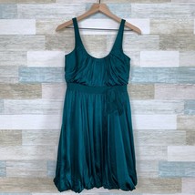 Laundry Shelli Segal Pure Silk Bubble Dress Green Mini Sleeveless Party ... - $69.29