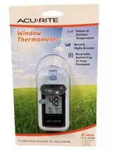 Acurite Digital Window Thermometer Indoor/Outdoor New Suction Cup - £14.06 GBP