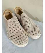 Dr. Scholl&#39;s Original Madison Slip On Sneaker Beige Microfiber Perf Wome... - $23.36