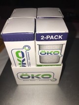 LOT of 4 OKO WATER FILTER 2-PACK REPLACEMENTS .8 FILTERS TOTAL NEW OKOPURE - $12.99