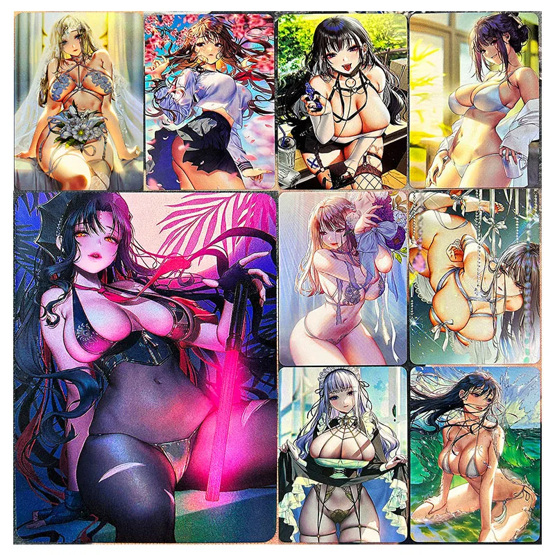 Anime Goddess Story DIY ACG Sexy Cards Mona Ahri Joan of Arc Emilia Boys Toys - £13.96 GBP