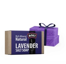 Dr.Salt Rich Mineral Natural Levander Salt Soap (2 Bars) Sleep Help Depr... - £7.85 GBP