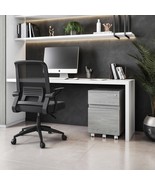 Grey Rolling File Cabinet w/ Lock &amp; Storage - $151.99
