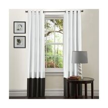 Lush Decor Prima 84-Inch Curtain Panels, Black/White, Set of 2  - $94.00