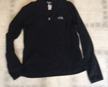 The North Face 1/2 Zip Fleece Pullover Women&#39;s Medium Black Long Sleeve ... - $29.03