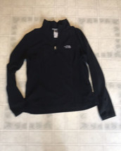 The North Face 1/2 Zip Fleece Pullover Women&#39;s Medium Black Long Sleeve ... - £22.83 GBP