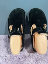 Alegria PG Lite Black Suede Leather Comfort Clogs Shearling Lining EU38 ... - £35.50 GBP