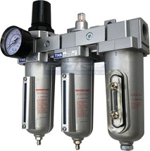 3 Stage, Heavy Duty Industrial Grade Filter Regulator, 1/2&quot; Npt, Manual ... - $214.95