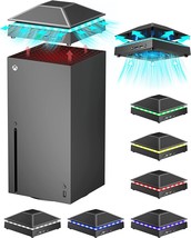 Xbox Series X Rttacrtt Cooling Fan With 3-Level Adjustable, Color Led Lights. - £36.63 GBP