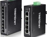 TRENDnet 8-Port Hardened Industrial Gigabit DIN-Rail Switch &amp; 5-Port Har... - $398.99