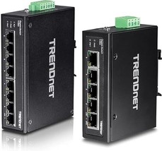 TRENDnet 8-Port Hardened Industrial Gigabit DIN-Rail Switch &amp; 5-Port Hardened In - £311.63 GBP
