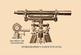 Hydrographer&#39;s 18 Inch Wye Level 20 x 30 Poster - £20.76 GBP
