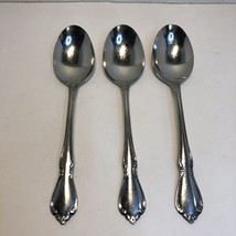 3 Place Oval Spoons Chateau Oneida Craft Deluxe Stainless Flatware 7&quot; - $19.79