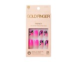 GOLDFINGER READY TO WEAR GLUE INCLUDED 24 LONG NAILS - #GD39 - £5.49 GBP