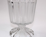 Vintage Glass Bowl Dish Candy Candle Holder With Stripes Rare Glass Cand... - $10.69
