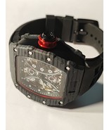Luxury automatic square skeleton watch - £145.52 GBP