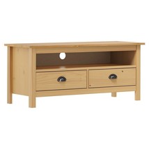 vidaXL Solid Pine Medium TV Cabinet Honey Brown Storage Furniture - $164.99