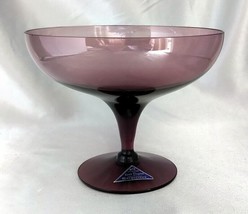 Vintage Mid Century MORGANTOWN Amethyst Purple STELLA Elegant Art Glass ... - £15.24 GBP