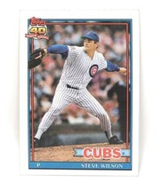 1991 Topps Baseball Card #69 - Steve Wilson - Chicago Cubs - Pitcher - £0.74 GBP