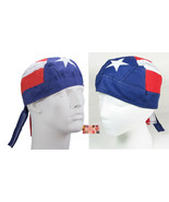 PUERTO RICO Flag FITTED TIED BANDANA w/Ties DOO RAG Head Wrap Skull Cap ... - €7,07 EUR