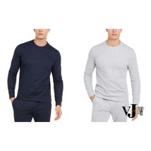 Alfani Mens Pinstripe Stretch Crew Sweatshirt - £11.14 GBP