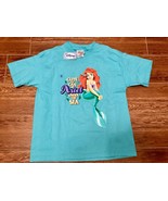 Disney Vintage 1990&#39;s Girls Ariel Editorial 100% Cotton T Shirt Youth Me... - $27.36 CAD