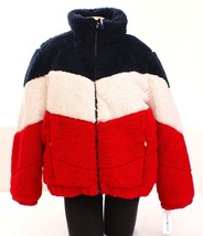 Tommy Hilfiger Red White Blue Poly Sherpa Insulated Zip Jacket Women&#39;s X... - $199.99