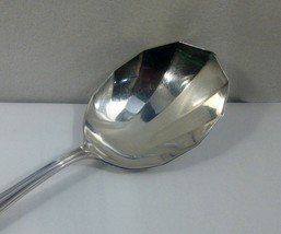 Rockford Silver Co Paneled Berry 9&quot; Serving Spoon Waldorf Emerson Silver... - £15.18 GBP