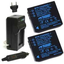 Wasabi Power Battery (2-Pack) and Charger for Leica BP-DC4, C-Lux 1, D-L... - $31.99
